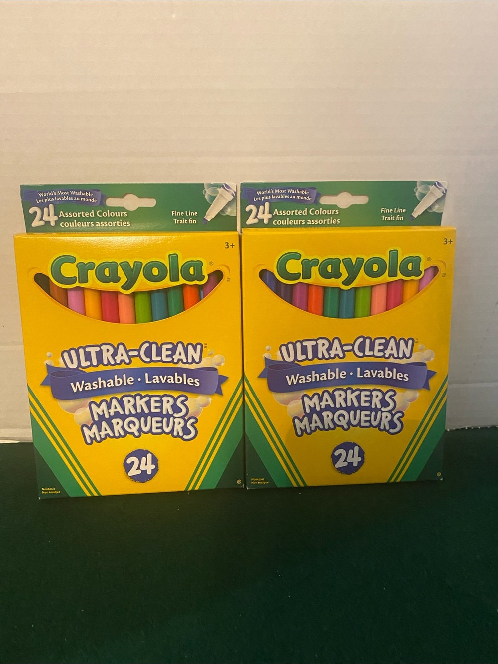 2 X Crayola 24 Count Ultra-Clean Washable Markers